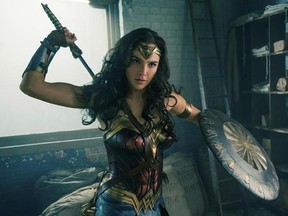 This image released by Warner Bros. Entertainment shows Gal Gadot in a scene from &ampquot;Wonder Woman.&ampquot; (Clay Enos/Warner Bros. Entertainment via AP)