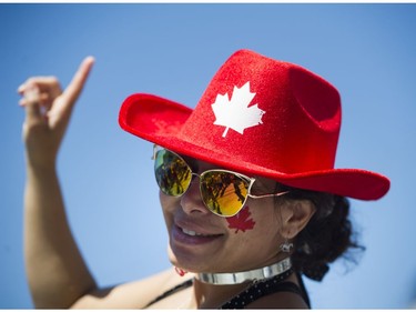 Maryam dances at the Canada Day celebrations at Canada Place, Vancouver, July 01 2017.