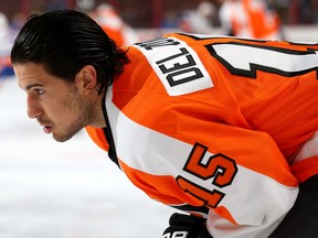 Michael Del Zotto was slowed by injuries in Philadelphia. (Getty Images).