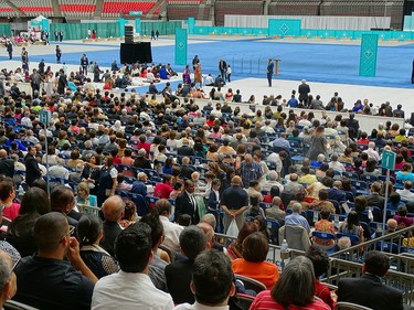 Over 15,000 members of the BC Ismaili community assembled at BC Place on July 11, 2017 to celebrate the Aga Khan's Diamond Jubilee. The first Ismailis arrived in Canada in the late 1950s. In the early 1970s, large numbers of Ismailis settled in Canada following political changes in many Asian and African countries. Today, more than 100,000 Ismailis live across Canada.