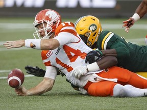 Travis Lulay and the B.C. Lions fumbled away a chance to share top spot in the CFL West Division with a 37-26 defeat Friday night.