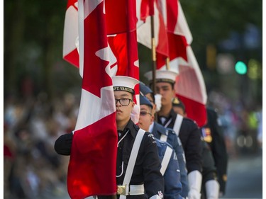 Thousands of people attended the Canada150 parade in Vancouver, B.C., July 2, 2017.