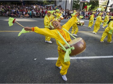 Falun Dafa and thousands of people attended the Canada150 parade in Vancouver, B.C., July 2, 2017.