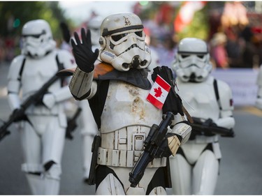 Storm Troopers  attended the Canada150 parade in Vancouver, B.C., July 2, 2017.