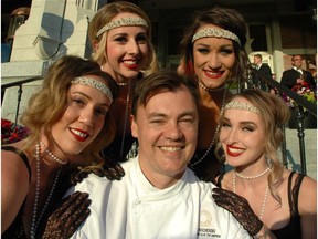 Brittany Reinbold, Erin McLeod, Keisha Forrest and Desiree Armstrong circled Q at the Fairmont Empress Hotel with executive chef Juan Bochenski. The European trained chef catered the royal romp to unveil the 109-year-old property's $60 million makeover, which was attended by 400 guests and dignitaries