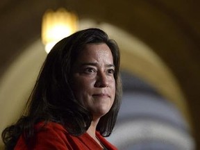Minister of Justice Jody Wilson-Raybould speaks to members of the media on Parliament Hill in Ottawa on Tuesday, June 6, 2017. Wilson-Raybould is considering lowering the legal alcohol limit for licensed drivers. THE CANADIAN PRESS/Adrian Wyld