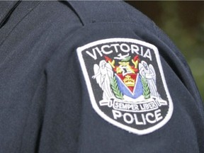 The Victoria Police Department says two of its officers were assaulted in separate incidents.