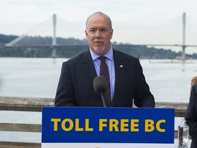 Premier John Horgan has announced that bridge tolls in the Lower Mainland will be eliminated.