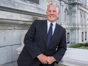 Bill Blair, Parliamentary Secretary to the Minister of Justice and Attorney General of Canada poses for a photo in Montreal on Monday, August 28, 2017. Blair is on a cross-country tour to discuss the legalization and regulation of cannabis. THE CANADIAN PRESS/Paul Chiasson