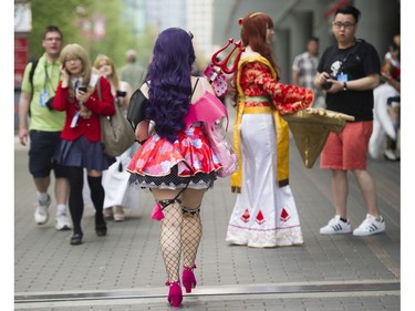 Cosplay fans attend the Anime Revolution Summer convention at Canada Place August 04-06, Vancouver.