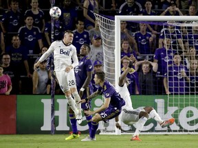 Jake Nerwinski and his Whitecaps teammates cleared the ball from their own penalty area 54 times on Saturday in a 2-1 win over Orlando.