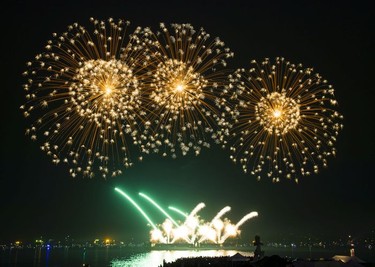 Canada's display impressed onlookers at the Celebration of Light finale Saturday, Aug. 5.
