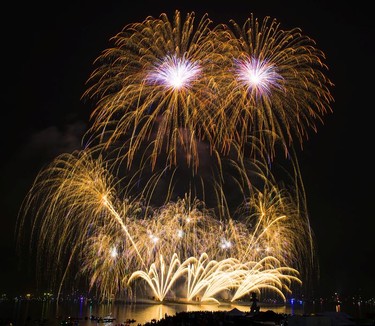 Canada's display impressed onlookers at the Celebration of Light finale Saturday, Aug. 5.