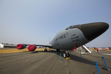 American KC-135 aerial refuelling arcraft at Abbotsford International Airshow.