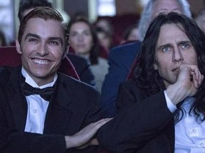 Dave Franco (left) and James Franco are shown in a scene from ‚ÄúThe Disaster Artist.‚Äù THE CANADIAN PRESS/HO- TIFF MANDATORY CREDIT