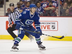Nikolay Goldobin was sent down to the Utica Comets Friday as the the Vancouver Canucks pare down their roster ahead of their preseason finale.