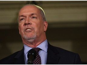 Campaigning earlier this year as NDP leader, John Horgan said B.C. taxpayers would not have to fund political parties when corporate, union and foreign donations are banned.