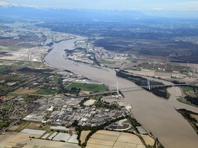 An artist rendering of the cancelled George Massey bridge tunnel replacement project proposed by the Liberal government and cancelled by the NDP on Sept. 6, 2017.