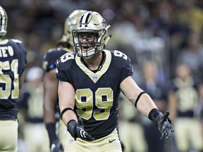 Adam Bighill got into the New Orleans Saints' game on Monday but was dropped from their active roster on Tuesday.