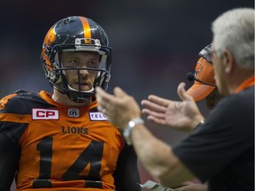 B.C. Lions head coach Wally Buono (right) will be looking to quarterback Travis Lulay to get his 5-5 team back on track this season, starting with Friday’s date against the visiting Montreal Alouettes. 'I'm confident this team can be back playing better football and be the team we set out to be,' says Lulay (left).