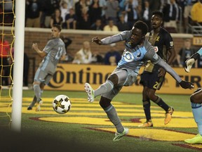 The Vancouver Whitecaps need to be wary of the Minnesota United striker pairing of Abu Danladi (above) and Christian Ramirez.