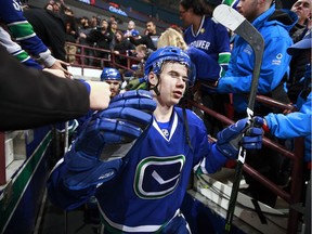 Nikolay Goldobin has enticed Canucks fans with his offensive potential since being acquired late last season from the San Jose Sharks in exchange for veteran Jannik Hansen.