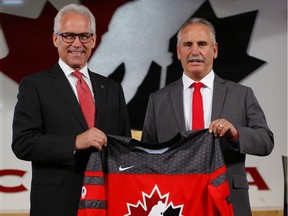 Hockey Canada Hockey Canada CEO Tom Renney announced that Willie Desjardins will coach Canada's national men's ice hockey team into the 2018 Olympic games in Pyeongchang on Tuesday, July 25, 2017 in Calgary. Al Charest/Postmedia ORG XMIT: POS1707251256233565 Postmedia Calgary AL Charest, Al Charest/Postmedia