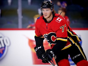 Centre Mark Jankowski had an impressive pre-season. Now he gets to prove himself on Friday in his Saddledome debut.