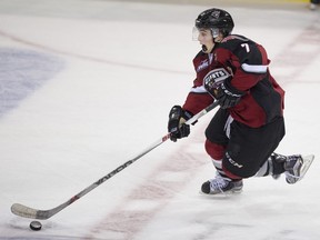 Giants veteran winger Ty Ronning had three goals in a 6-5 loss in Brandon on Friday. The New York Rangers draft pick was celebrating his 20th birthday.