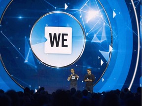 Thousands of students and educators attend the WE Day event at Rogers Arena in Vancouver on Wednesday.