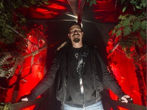Scott Pasternak is the head designer of Potter's House of Horrors in Surrey. The haunted house isopen for the Halloween season, scaring the wits out of young and old alike.