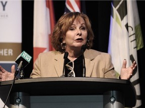 Surrey Mayor Linda Hepner, pictured in this file photo, will speak on the future of public transit in Surrey at a Board of Trade meeting on Wednesday.