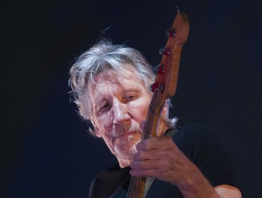 Pink Floyd co-founder Roger Waters performs on his Us + THEM tour at Rogers Arena, Vancouver, October 28 2017.