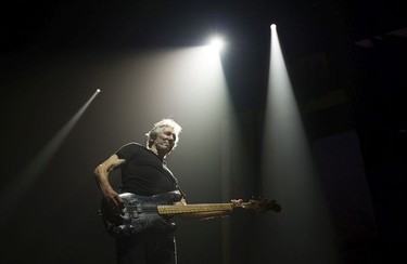 Pink Floyd co-founder Roger Waters performs on his Us + THEM tour at Rogers Arena, Vancouver, October 28 2017.