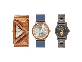 A selection of watches from the Vancouver-based watch brand Tense Watches.