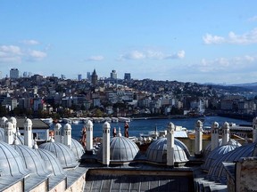 The rooftops of Istanbul.