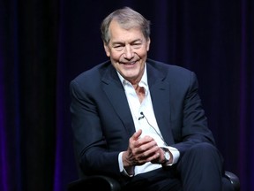 Veteran broadcaster Charlie Rose speaks onstage at a panel discussion in Beverly Hills, Calif., in August 2013.