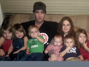 Patrick and Savannah have six children under the age of nine and are looking forward to Christmas despite hard times. They will receive some help from the Salvation Army in Nelson, which receives funding from Province readers' donations to the Empty Stocking Fund.