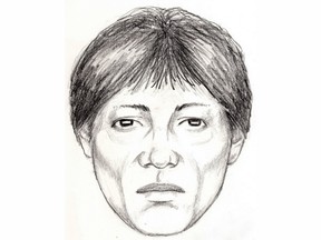A forensic sketch in relation to a suspicious incident that occurred near Whiteside Elementary School on November 15, 2017.