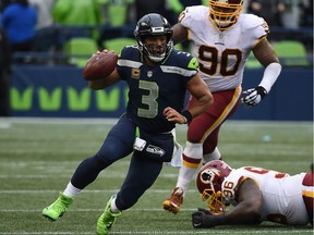 Going into the key fixture against the Philadelphia Eagles, Russell Wilson is still the Seahawks leading rusher.