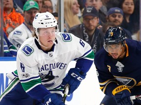 Rookie forward Brock Boeser of the Vancouver Canucks has wasted no time putting his stamp on the team's promising future.