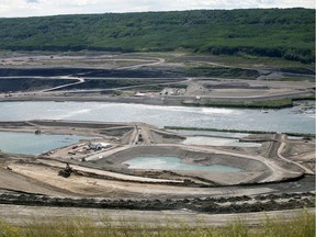 Aerial view of the Site C dam core areas in August.