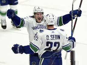 Daniel Sedin did it his way to hit 1,000 points. He scored a big goal in a big game.