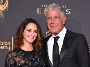 Asia Argento and Anthony Bourdain.