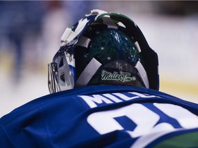 Former Canucks goalie Ryan Miller's back in Vancouver. Get it? Ryan Miller's back? (Hey, we're trying.)