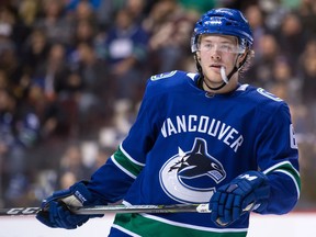 Brock Boeser has been named  NHL rookie of the month.