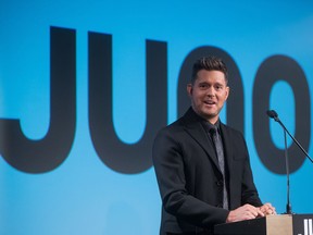 Twelve-time Juno Award winner Michael Buble was on hand Tuesday in Vancouver to announce plans for the 2018 awards show next March.