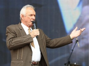 Mel Tillis performs at the Oklahoma Twister Relief Concert at the Gaylord Family-Oklahoma Memorial Stadium in Norman, Okla, on July 6, 2013. Tillis, the longtime country star who wrote hits for Kenny Rogers, Ricky Skaggs and many others, and overcame a stutter to sing on dozens of his own singles, died early Sunday, Nov. 19, 2017. He was 85.