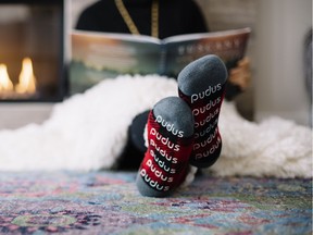 A pair of slipper socks created by Vancouver-based company Pudus has been selected as one of Oprah's Favourite Things 2017. Photo: Pudus handout. [PNG Merlin Archive] PNG