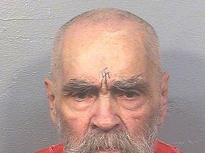 This Aug. 14, 2017 photo provided by the California Department of Corrections and Rehabilitation shows Charles Manson. A spokeswoman for the California Department of Corrections and Rehabilitation says the 83-year-old mass killer is alive Thursday, Nov. 16, 2017. (California Department of Corrections and Rehabilitation via AP)